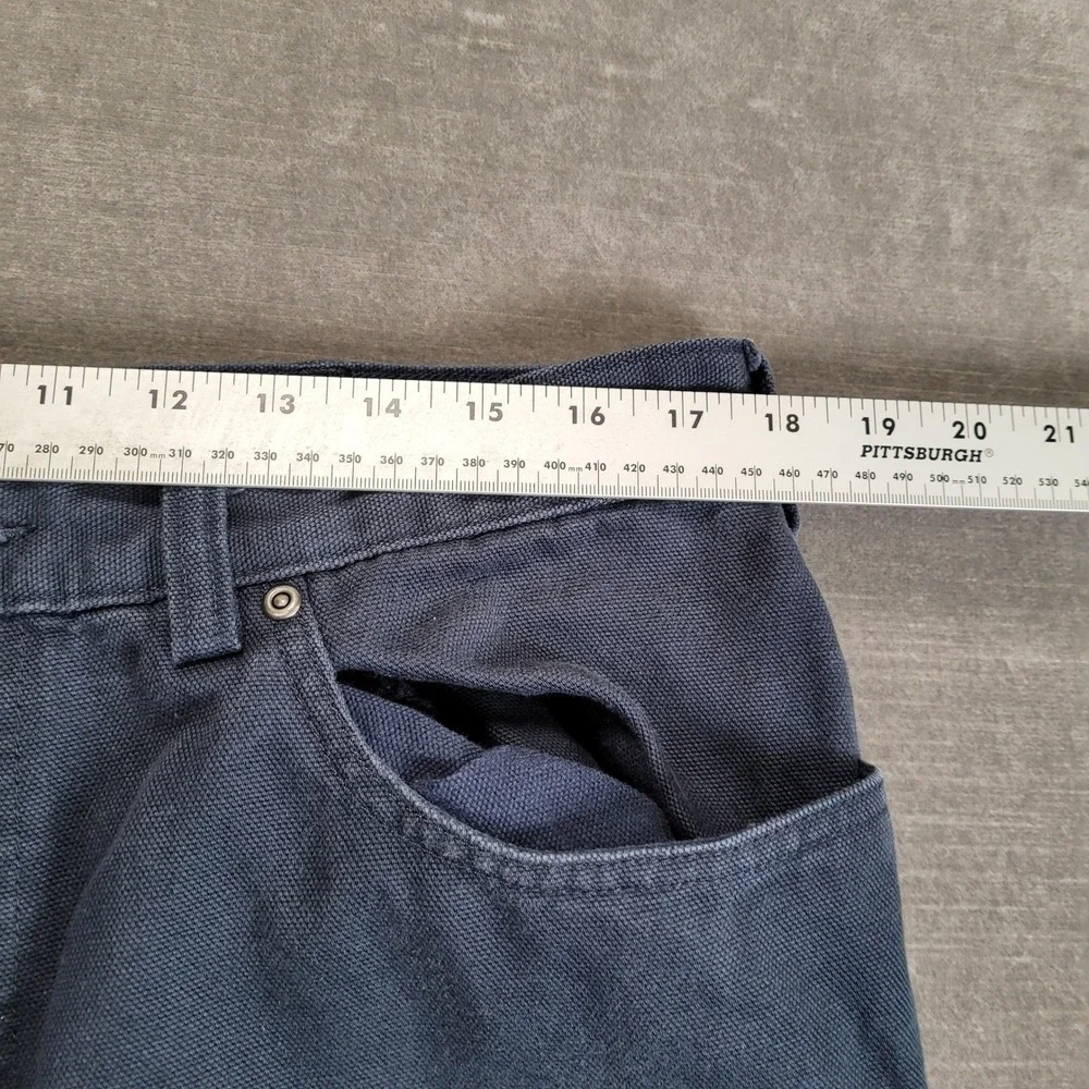Duluth‎ Trading Co Mens Work Pants Actual Size 36x29 Navy Blue
